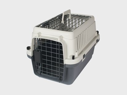 KARLIE Honden transportbox Nomad, grijs/wit (51x33x33 cm)