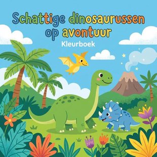 Schattige dinosaurussen op avontuur
