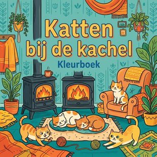 Katten bij de kachel