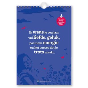 Weekkalender positieve spreuken 2027