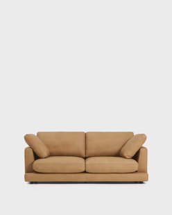 Kave Home 3-zits Bank Gala Leder - Bruin