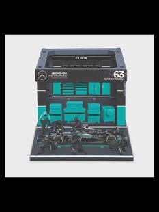 BBURAGO F1 Modelauto Pit Pass, 1:43 (Mercedes AMG Petronas F1 W16)