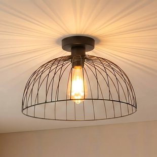 Opviq Plafondlamp Kadeh, zwart, Ø 40 cm, metaal, E27