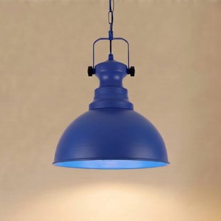 Opviq Hanglamp Kure, blauw, Ø 31 cm, metaal, E27