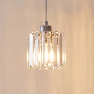 Opviq Hanglamp Yakops, chroomkleurig, Ø 13 cm, glas/metaal, E27