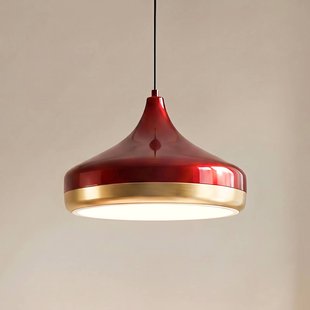 Opviq Hanglamp Yıldo, wijnrood, Ø 36 cm, metaal, E27