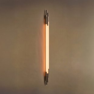 ORG LED wandlamp, hoogte 150 cm, nikkelkleurig, 2400 K - DCW - Gang / Hal - Designer - Aluminium