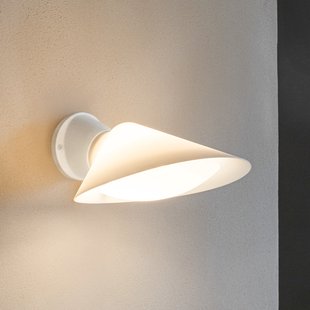 Plume wandlamp, aluminium/kunststof, wit - DCW - Slaapkamer - Designer