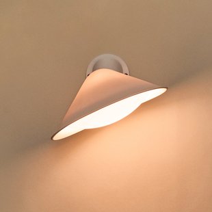 Plume wandlamp, aluminium/porselein, wit - DCW - Slaapkamer - Designer
