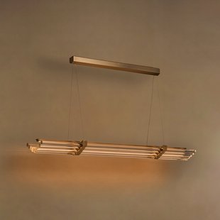 Seagull LED hanglamp, lengte 160 cm, bronskleurig - DCW - Aluminium