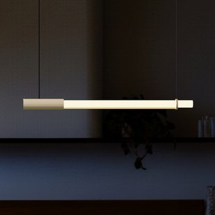 In Fine LED hanglamp, wit, lengte 105 cm - DCW - Designer - Aluminium