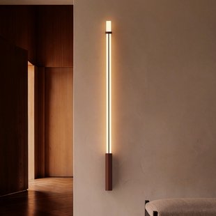In Fine LED wandlamp, rood, hoogte 160 cm, IP65 - DCW - Designer - Aluminium
