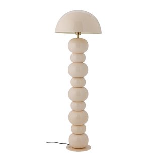 Cressida vloerlamp, crème, hoogte 137 cm - Bloomingville - Slaapkamer - Scandinavisch - Metaal - Met lampenkap