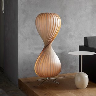 Tom Rossau vloerlamp TR10, 105 cm hoog, berkenhout, E27