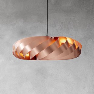Tom Rossau hanglamp TR5, Ø 60 cm, koper, aluminium