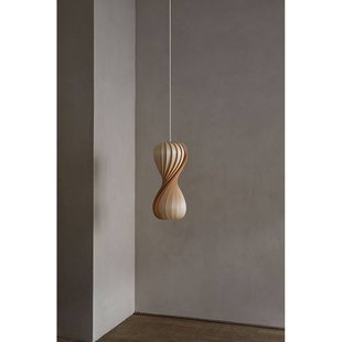 Tom Rossau hanglamp TR7, berkenhout, 55 cm hoog, E27