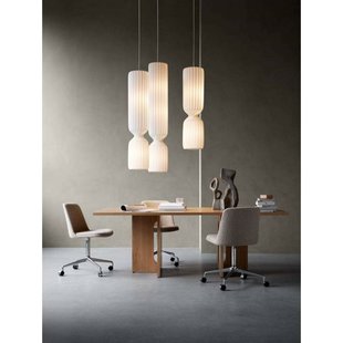 Tom Rossau hanglamp TR41, 120 cm, wit, kunststof, E27