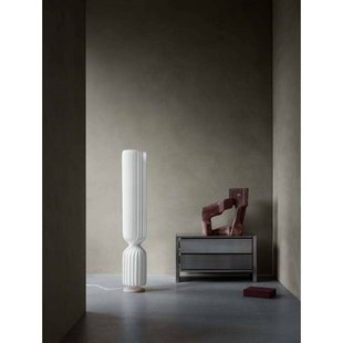 Tom Rossau vloerlamp TR41, wit, kunststof, 147 cm, E27