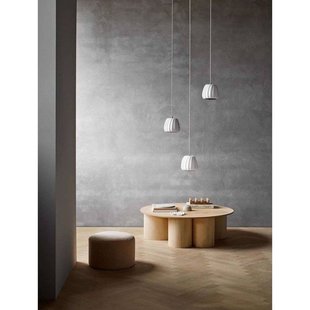 Tom Rossau hanglamp ST906 Mini, wit, 17 cm, papier, E27