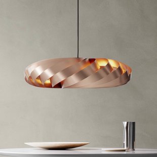 Tom Rossau hanglamp TR5, Ø 80 cm, koper, aluminium