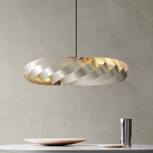 Tom Rossau hanglamp TR5, Ø 80 cm, goud, aluminium