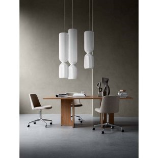 Tom Rossau hanglamp TR41, 100 cm, wit, kunststof, E27