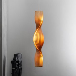Tom Rossau hanglamp TR4 Anniversary, berkenhout, 137 cm