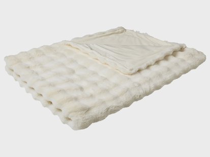 LIVARNO Luxe plaid, 150 x 200 cm (wit)