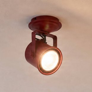 Argon Plafondspot Canico, 1-lamp, rood