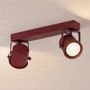 Argon Plafondspot Canico, 2-lamps, rood