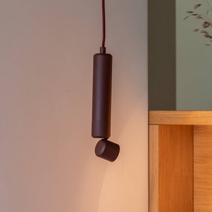 IT´S ABOUT ROMI IT'S ABOUT ROMI LED hanglamp Milan, bordeauxrood, Ø 6 cm