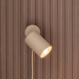 IT´S ABOUT ROMI IT'S ABOUT ROMI wandlamp Milan, zandkleurig, Ø 6 cm, metaal