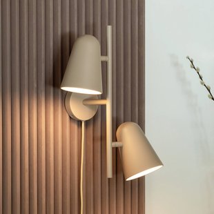 IT´S ABOUT ROMI IT'S ABOUT ROMI wandlamp Salamanca, zandkleurig, hoogte 43 cm