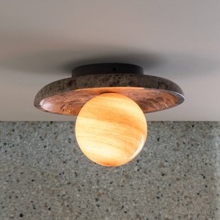 IT´S ABOUT ROMI IT'S ABOUT ROMI Plafondlamp Tivoli, bruin, Ø 25 cm, marmer