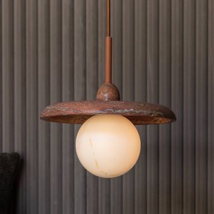 IT´S ABOUT ROMI IT'S ABOUT ROMI Hanglamp Tivoli, Ø 25 cm, terra, travertijn