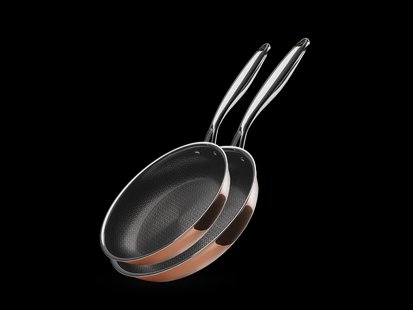 KOPER HYBRID ANTIAANBAK KOEKENPAN+SAUTÉPANSET - 2 DELEN
