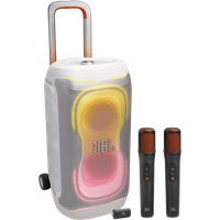 JBL Partybox 330 Wit + JBL Easysing Mics
