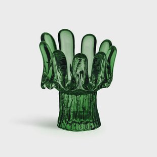 Kosta Boda Zonnebloem waxinehouder 11,5 cm Smaragdgroen