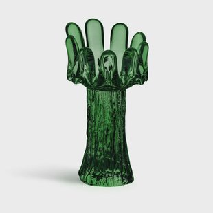 Kosta Boda Zonnebloem waxinelichthouder 18 cm Smaragdgroen