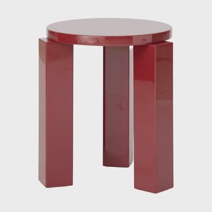 New Works Atlas ronde kruk Burgundy, Ø36x44 cm