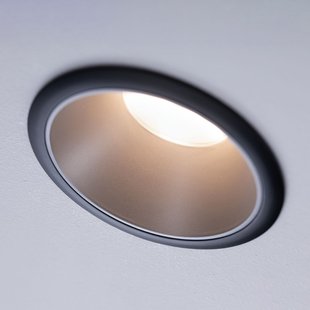 Cole LED-spot, zilver/zwart, set van 3 - Paulmann - Gang / Hal - Modern - Metaal - 1 lamp