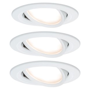 Nova Coin LED inbouwspot, set van 3, draaibaar, ijzer - Paulmann - Woonkamer - Modern - Metaal - 1 lamp