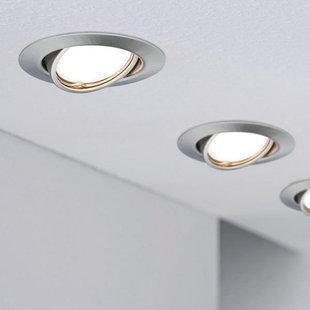 Base inbouwspots in set van 10, ijzer - Paulmann - Woonkamer - Modern - Metaal - 1 lamp