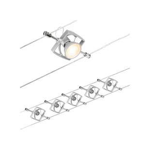 Wire Mac II kabelsysteem, 5-lamps, 5 m chroom - Paulmann - Gang / Hal - Modern - Metaal - Meerdere lampen