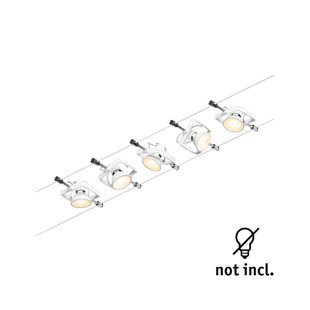 Wire Mac II kabelsysteem, 5-lamps, 5 m - Paulmann - Gang / Hal - Modern - Metaal - Meerdere lampen