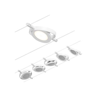 Wire RoundMac LED kabelverlichting, wit, 5-lamps - Paulmann - Gang / Hal - Modern - Metaal - Meerdere lampen