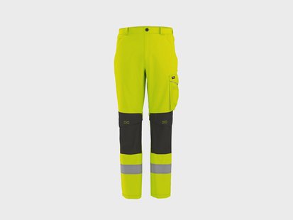 PARKSIDE PERFORMANCE Heren softshell werkbroek, reflecterend (Geel, 52)