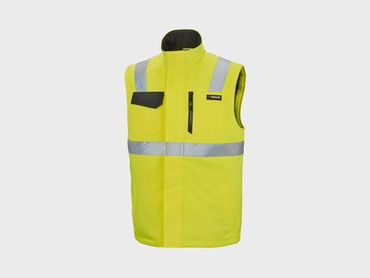 PARKSIDE PERFORMANCE Heren softshell bodywarmer, reflecterend (Geel, XXL)