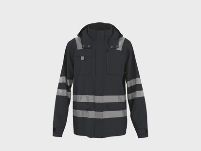 PARKSIDE PERFORMANCE Heren softshell jas, reflecterend (Zwart, S)