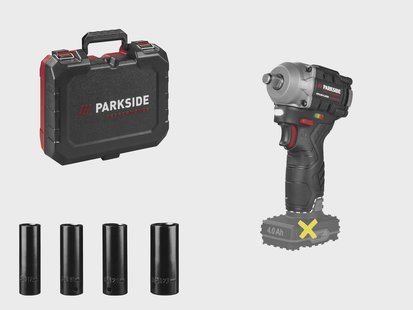 PARKSIDE PERFORMANCE Accu-slagmoersleutel 12 V 300 Nm, zonder accu en lader, incl. doppenset